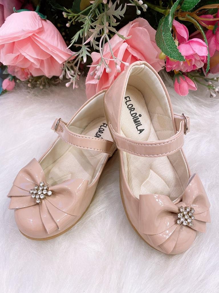 Sapatilha Flor Di Mila Nude – Rose Isis Strass