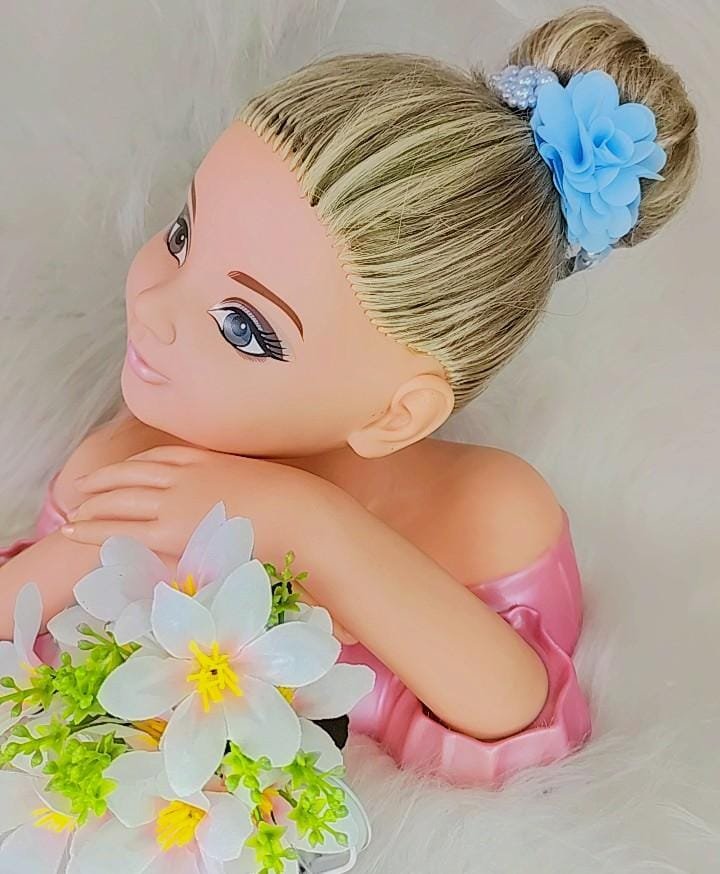 Porta Coque Belli Flor Perolas Azul Bebe