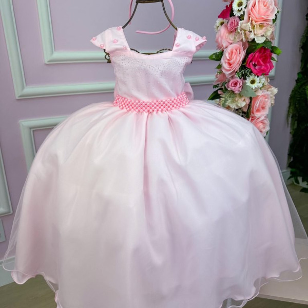 Vestido Giovanella/Giovanela Longo Valentina Rosa Bebe