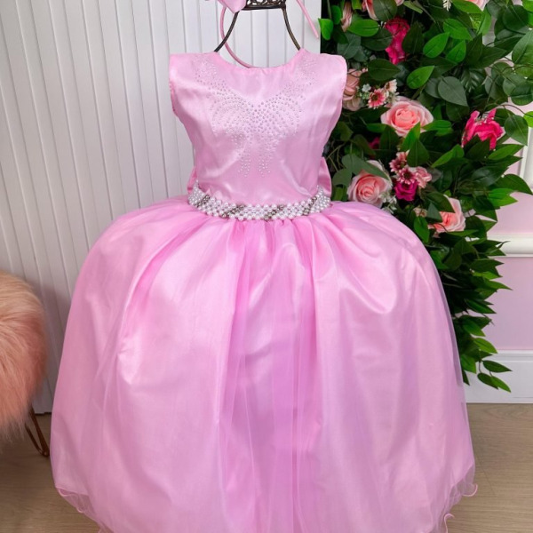 Vestido Marie Longo Larissa Rosa Bebe