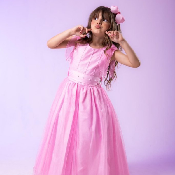 Vestido Marie Longo Mel Rosa Bebe