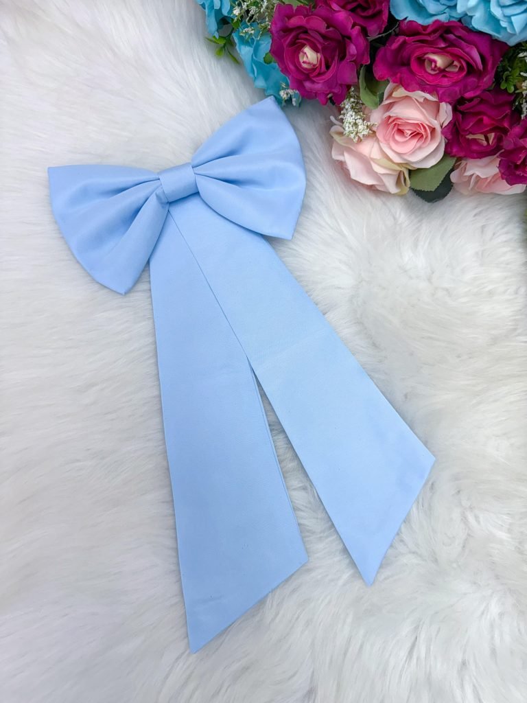 Laço Opcional / Faixa Do Vestido Selena Azul Bebe