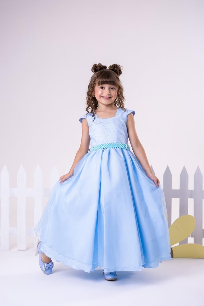 Vestido Giovanella/Giovanela Longo Valentina Azul Bebe