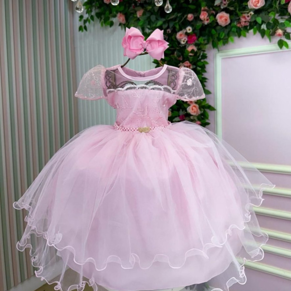 Vestido Bella Child Layla Rosa Bebe