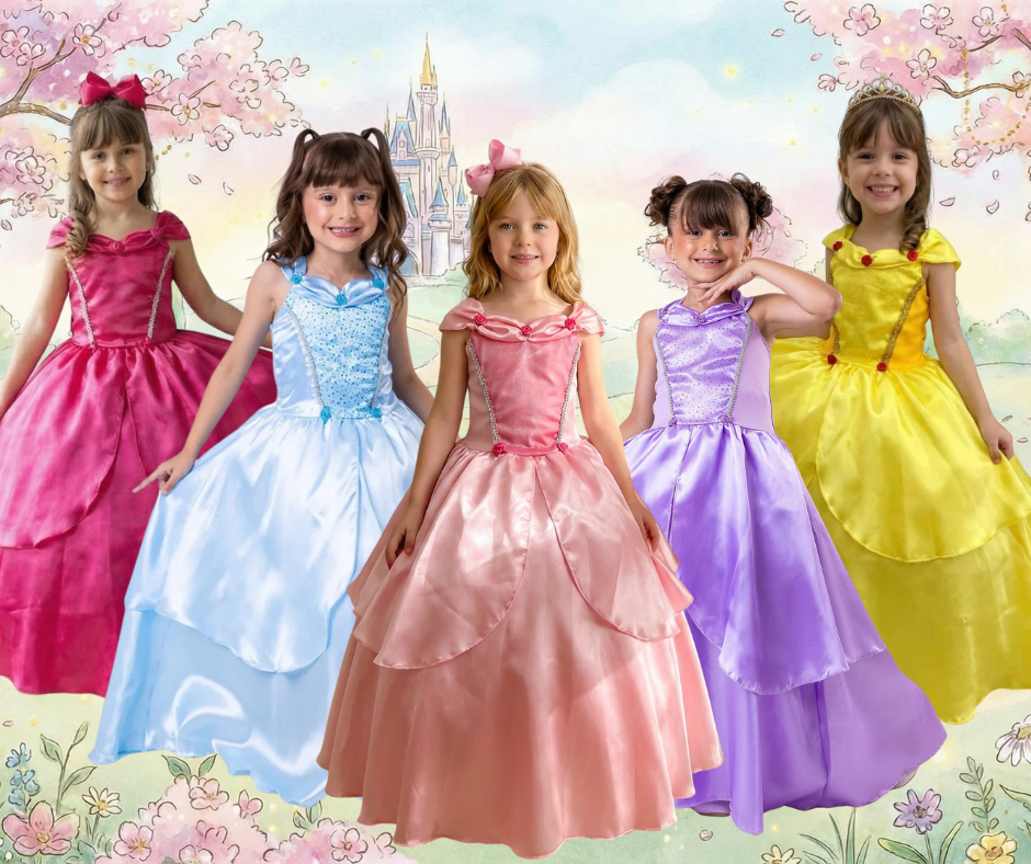 Fantasia Princesa Belli Princesas Regata + Saiote