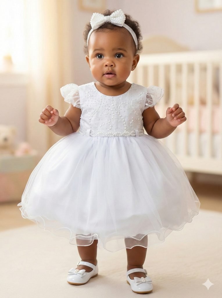 Vestido Menina Bonita Bebe Ana Maria Branco (cópia)