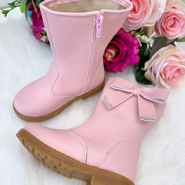 Bota Coturno Ortobaby Lorena Rosa Bebe