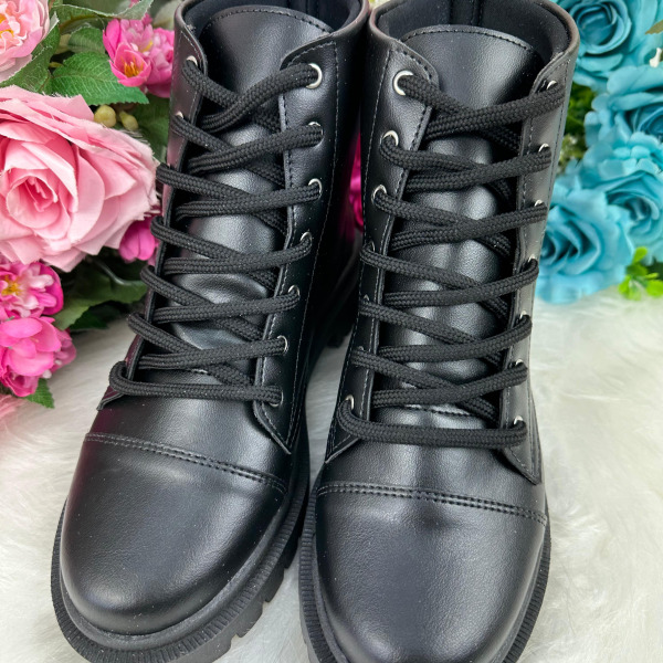 Bota/Coturno Ousadia Preta Adulta