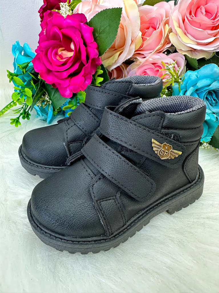Bota Coturno Masculina Ortobaby Pedro Preto