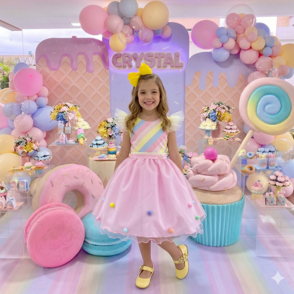 Vestido Mini Miss Temático Circo – Candy